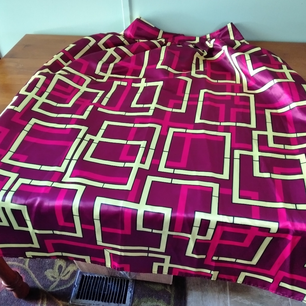 Pink and yellow maxi skirt